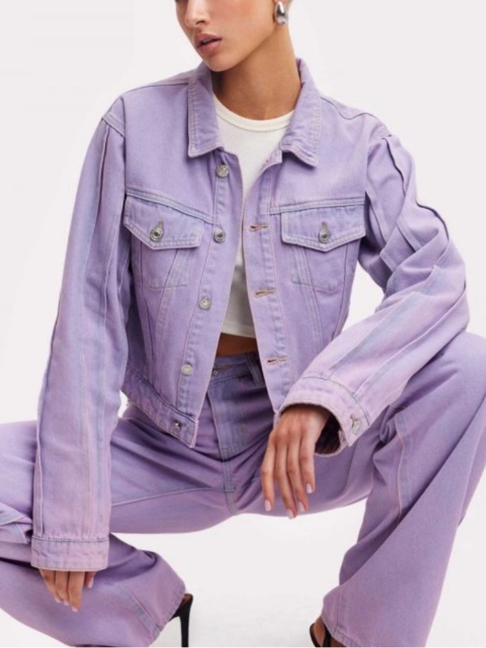 Forever 21 Lavender Women's Denim Jacket